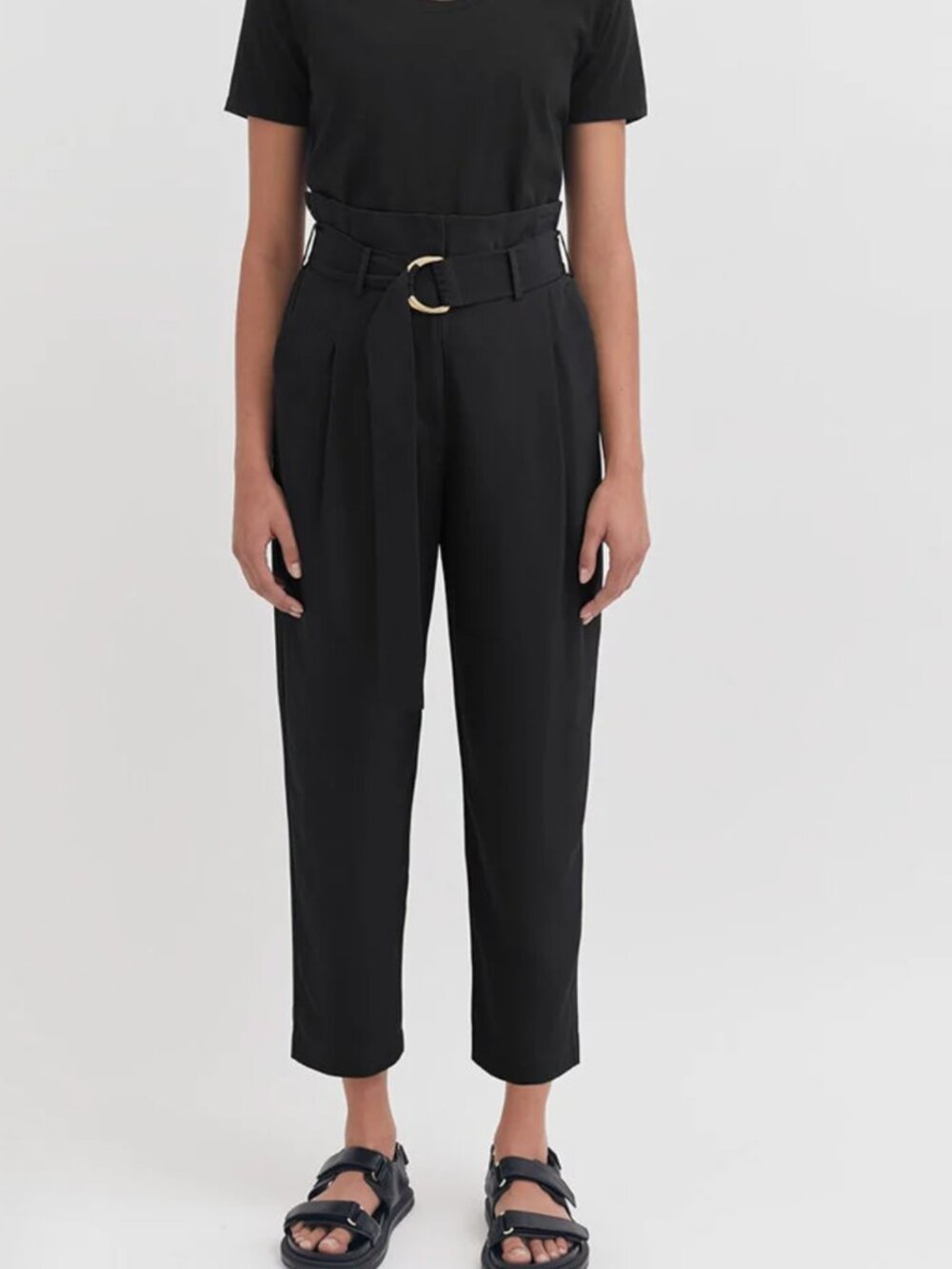 NWT Cuyana 100% Silk Paperbag Pant